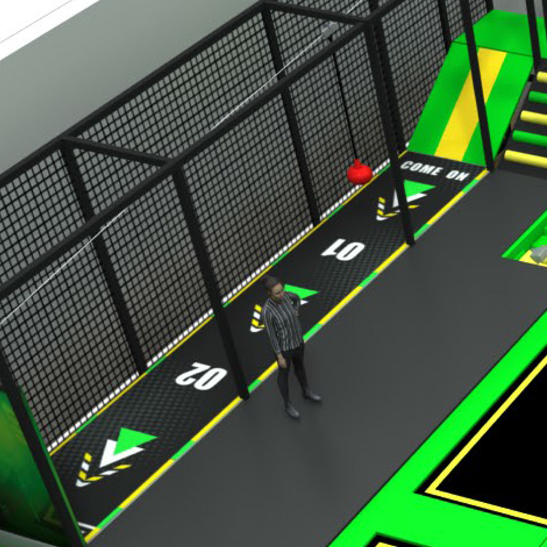 Tyrolka w parku trampolin Jump Fly Konin